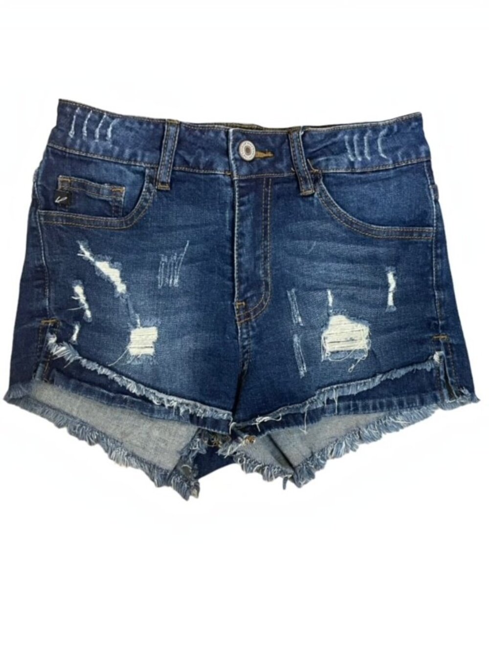 KANCAN Distressed Mid-Rise Cut-Off Shorts - Size 24/1